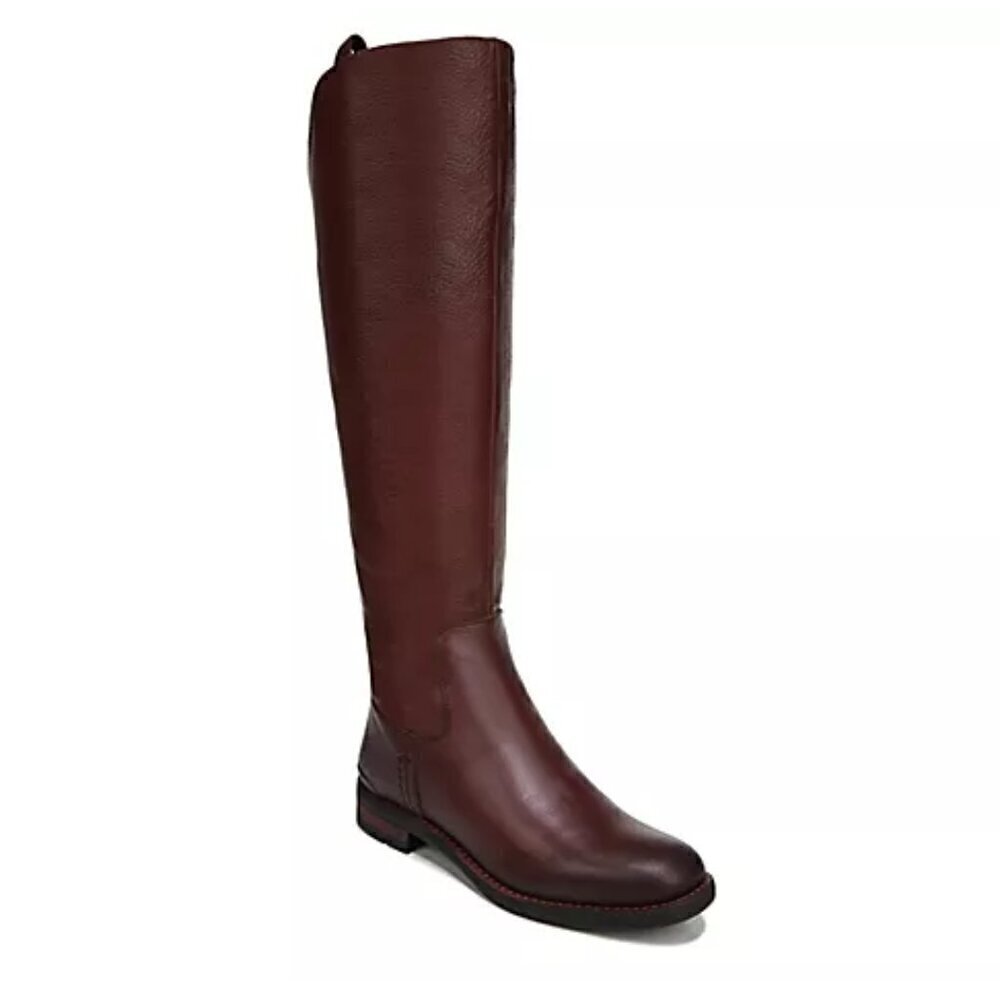 FRANCO SARTO Womens Meyer Block Heel Leather Riding Boot Size 5 wide calf